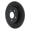 633-73037R Drilled/Slotted Brake Rotor [Black], 2000-2009 Audi/Volkswagen, Position: Rear Right - image 2