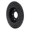 633-73037R Drilled/Slotted Brake Rotor [Black], 2000-2009 Audi/Volkswagen, Position: Rear Right - image 4