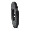 633-73041L Drilled/Slotted Brake Rotor [Black], 1992-2008 Audi/Volkswagen, Position: Front Left - image 4