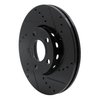 633-73041R Drilled/Slotted Brake Rotor [Black], 1992-2008 Audi/Volkswagen, Position: Front Right - image 2