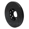 633-73041R Drilled/Slotted Brake Rotor [Black], 1992-2008 Audi/Volkswagen, Position: Front Right - image 4