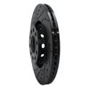 633-73044L Drilled/Slotted Brake Rotor [Black], 1997-2006 Audi/Volkswagen, Position: Front Left - image 2