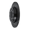 633-73045R Drilled/Slotted Brake Rotor [Black], 2000-2008 Audi/Volkswagen, Position: Rear Right - image 2