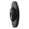 633-73047R Drilled/Slotted Brake Rotor [Black], 2005-2011 Audi/Volkswagen, Position: Front Right - image 2