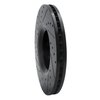 633-73047R Drilled/Slotted Brake Rotor [Black], 2005-2011 Audi/Volkswagen, Position: Front Right - image 4
