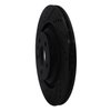 633-73051L Drilled/Slotted Brake Rotor [Black], 2007-2011 Audi/Volkswagen, Position: Rear Left - image 2