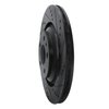 633-73051R Drilled/Slotted Brake Rotor [Black], 2007-2011 Audi/Volkswagen, Position: Rear Right - image 2