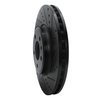 633-73057R Drilled/Slotted Brake Rotor [Black], 2008-2012 Audi/Volkswagen, Position: Front Right - image 2