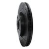 633-73065R Drilled/Slotted Brake Rotor [Black], 2011-2017 Audi/Volkswagen, Position: Front Right - image 2