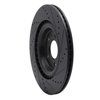 633-73066L Drilled/Slotted Brake Rotor [Black], Fits Select Multiple Makes/Models, Position: Rear Left - image 4