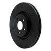 633-73067L Drilled/Slotted Brake Rotor [Black], 2012-2020 Multiple Makes/Models, Position: Front Left - image 2