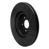 633-73067L Drilled/Slotted Brake Rotor [Black], 2012-2020 Multiple Makes/Models, Position: Front Left - image 4