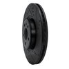 633-73067R Drilled/Slotted Brake Rotor [Black], 2012-2020 Multiple Makes/Models, Position: Front Right - image 2