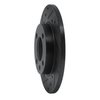 633-74000L Drilled/Slotted Brake Rotor [Black], 1973-2009 Audi/Volkswagen, Position: Front Left - image 2
