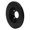 633-74006L Drilled/Slotted Brake Rotor [Black], 1986-2008 Audi/Volkswagen, Position: Front Left - image 4