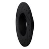 633-74007R Drilled/Slotted Brake Rotor [Black], 1986-1993 Audi/Volkswagen, Position: Rear Right - image 4