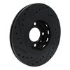 633-74008R Drilled/Slotted Brake Rotor [Black], 1990-1993 Audi/Volkswagen, Position: Front Right - image 4