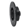 633-74010R Drilled/Slotted Brake Rotor [Black], 1992-1998 Audi/Volkswagen, Position: Rear Right - image 4