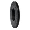 633-74016R Drilled/Slotted Brake Rotor [Black], 1998-2015 Audi/Volkswagen, Position: Front Right - image 4