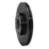 633-74017L Drilled/Slotted Brake Rotor [Black], 1998-1998 Audi/Volkswagen, Position: Front Left - image 2