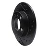 633-74019L Drilled/Slotted Brake Rotor [Black], 1998-2020 Multiple Makes/Models, Position: Rear Left - image 2