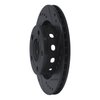 633-74023R Drilled/Slotted Brake Rotor [Black], 1999-2005 Audi/Volkswagen, Position: Rear Right - image 2