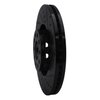 633-74024R Drilled/Slotted Brake Rotor [Black], 2002-2005 Audi/Volkswagen, Position: Front Right - image 2