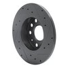 633-74027L Drilled/Slotted Brake Rotor [Black], 2005-2013 Audi/Volkswagen, Position: Rear Left - image 4