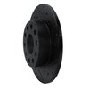 633-74027R Drilled/Slotted Brake Rotor [Black], 2005-2013 Audi/Volkswagen, Position: Rear Right - image 2