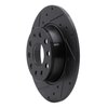 633-74031L Drilled/Slotted Brake Rotor [Black], Fits Select Multiple Makes/Models, Position: Rear Left - image 2