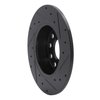 633-74031L Drilled/Slotted Brake Rotor [Black], Fits Select Multiple Makes/Models, Position: Rear Left - image 4