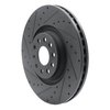633-74034L Drilled/Slotted Brake Rotor [Black], Fits Select Multiple Makes/Models, Position: Front Left - image 2