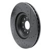 633-74034L Drilled/Slotted Brake Rotor [Black], Fits Select Multiple Makes/Models, Position: Front Left - image 4