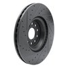 633-74034R Drilled/Slotted Brake Rotor [Black], Fits Select Multiple Makes/Models, Position: Front Right - image 4