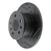633-74036R Drilled/Slotted Brake Rotor [Black], 1972-1978 Audi/Volkswagen, Position: Front Right - image 2