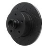 633-74037L Drilled/Slotted Brake Rotor [Black], 1979-1985 Audi/Volkswagen, Position: Front Left - image 2