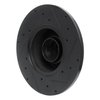 633-74037L Drilled/Slotted Brake Rotor [Black], 1979-1985 Audi/Volkswagen, Position: Front Left - image 4