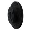 633-74040L Drilled/Slotted Brake Rotor [Black], 1992-1995 Audi/Volkswagen, Position: Front Left - image 2