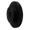 633-74040R Drilled/Slotted Brake Rotor [Black], 1992-1995 Audi/Volkswagen, Position: Front Right - image 2