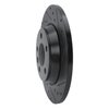 633-74047R Drilled/Slotted Brake Rotor [Black], 2001-2003 Audi/Volkswagen, Position: Rear Right - image 2
