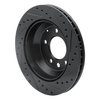 633-74048L Drilled/Slotted Brake Rotor [Black], 2003-2018 Multiple Makes/Models, Position: Rear Left - image 4