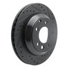633-74048R Drilled/Slotted Brake Rotor [Black], 2003-2018 Multiple Makes/Models, Position: Rear Right - image 2