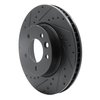 633-74049D Drilled/Slotted Brake Rotor [Black], 2003-2018 Multiple Makes/Models, Position: Right Front - image 2