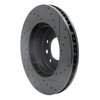 633-74049D Drilled/Slotted Brake Rotor [Black], 2003-2018 Multiple Makes/Models, Position: Right Front - image 4