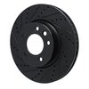 633-74050D Drilled/Slotted Brake Rotor [Black], 2003-2018 Multiple Makes/Models, Position: Left Front - image 2