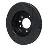 633-74050D Drilled/Slotted Brake Rotor [Black], 2003-2018 Multiple Makes/Models, Position: Left Front - image 4