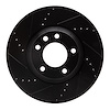 633-74052D Drilled/Slotted Brake Rotor [Black], 2003-2015 Multiple Makes/Models, Position: Right Front - image 1