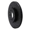 633-74053R Drilled/Slotted Brake Rotor [Black], Fits Select Multiple Makes/Models, Position: Front Right - image 2