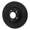 633-74057D Drilled/Slotted Brake Rotor [Black], 2011-2018 Multiple Makes/Models, Position: Left Front - image 2