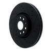 633-74058R Drilled/Slotted Brake Rotor [Black], Fits Select Audi/Volkswagen, Position: Front Right - image 2